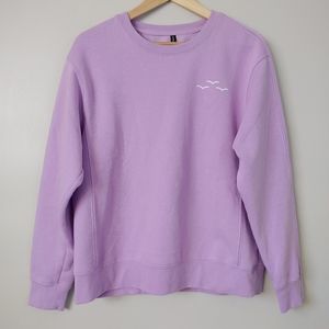 purple crewneck